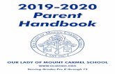 2019-2020 OLMC Upper School Handbook Photo …...1 STUDENT HANDBOOK HOME OF THE COUGARS! Our Lady of Mount Carmel Upper School 2019-2020 1706 Old Eastern Avenue Essex, MD 21221 2 IMPORTANT