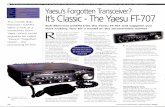 Yaesu's Forgotten Transceiver? Its Classic - The Yaesu FT-707radiomanual.info/schemi/YAESU_HF/FT-707_review_PW_2000.pdf · (see 'Keylines' for further details on how you can help)