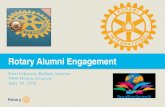 Rotary Alumni Engagement - Microsoft...Rotary Alumni Engagement Patti Johnson, Buffalo -Sunrise 7090 District Council Sept. 10, 2015 emphasizing outreach to alumni of various programs