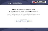 The Economics of Application Platforms - Freeform Dynamics · 2019-05-30 · The Economics of Application Platforms Page 3 What’s not shown on the chart above is that each category