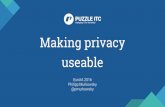 Making privacy useable - EuroIA 2016 Philipp Murkowsky @pmurkowsky. A thought experiment Who knows,