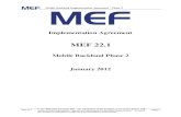 MEF 22.1 (Phase 2) · Mobile Backhaul Implementation Agreement – Phase 2 MEF 22.1 © The Metro Ethernet Forum 2012. Any reproduction of this document, or any portion thereof, shall