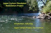 Public presentation: Upper Carlson Levee Floodplain ... · Upper Carlson Floodplain Restoration Project Introduction, Sally King Upper Carlson Project, Dan Eastman . Snoqualmie ...
