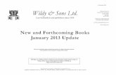 New and Forthcoming Books January 2013 Update...Ian R C Kawaley; Karen Skiffington (Editors) Wildy, Simmonds & Hill HB £145.00 Jan-13 9780199669868 Oxford Dictionary of Law 7ed Jonathan