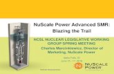 NuScale Power Advanced SMR: Blazing the Trail · 2016-06-21 · A NuScale Power Module (NPM) includes the reactor vessel, steam generators, pressurizer and containment in an integral