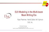 EUV Modeling in the Multi-beam Mask Writing Era · PMJ, 2017 15 193i Mask Data Exhibit Both Shape and Dose Effects 2x dose @ printed edge 2x dose away from printed edge Look like