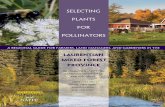 Selecting Plants for Pollinators - Pollinator Partnership · Maine, New York, Pennsylvania, and Vermont a nappc and Pollinator Partnership™ Publication Selecting Plants for Pollinators