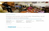 Determinants of Subsidy Stability and Child Care Continuity · Child care assistance is a critical support for low-income families. Approximately 1.5 million children receive child