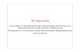 Faculty of Engineering, including Schools of Architecture and … · 12.5.1 Location, page 29 12.5.2 About the Department of Civil Engineering and Applied Mechanics, page 29 12.5.3