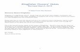 Kingfisher Owners’ Notes - San Juan Sailing and Yachtingsanjuansailing.com/.../content/kingfisher_owners_notes.pdf · 2019-03-26 · 1 Kingfisher Owners’ Notes Revised March 2019