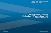Blackwell Trader Meta Trader 4 Meta Trader 4 User Guide Blackwell Trader MetaTrader 4 User Interface