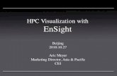 HPC Visualization with EnSight...HPC Visualization with EnSight Beijing 2010.10.27 AricMeyer Marketing Director, Asia & Pacific CEI 2 Q4 2010 • Founded in 1994 out of Cray Research