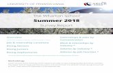 The Wharton School - University of Pennsylvania · The Wharton School Summer 2018 Survey Report *Summer 2018 Industry Report (contains information from all Undergraduate Schools)