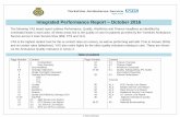 Integrated Performance Report October 2016Workforce Scorecard 6.1 Quality, Safeguarding, IPC Audits and Incident Reporting 6.2 Clinical Performance Annexes A1.1 EOC Service Line Report