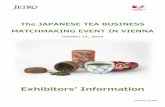 The JAPANESE TEA BUSINESS MATCHMAKING EVENT IN VIENNA · We are a premium, organic Japanese tea brand that offers you a euphoric, healthy, and sustainable tea experience. Our 100
