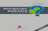 Psychology Research...Publication Information: Psychology Research is published monthly in hard copy (ISSN 2159-5542) and online (ISSN 2159-5550) by David Publishing Company located