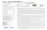 UCLA FOOTBALL - static.cubuffs.com · AT A GLANCE *The Bruins and the Buffs will meet for the 14th time on Friday *UCLA owns a 10-3 series advantage; UCLA has won seven of last eight