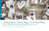Collaboration Trends: Apps, KI & Workflows · Active Directory Dynamic Groups OneDrive Skype for Business Outlook SharePoint Delve. Profil. Email Bot. ... Video Video Portal Navigation