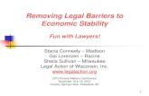 Removing Legal Barriers to Economic Stability€¦ · 6 Credit Reporting Disputing Errors Consumer should send a dispute to the credit reporting agency (CRA). Most CRAs have standard