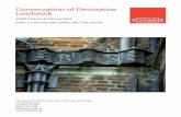 Conservation of Decorative Leadwork Technical advice no… · Conservation of Decorative Leadwork . 1 Introduction. The chief characteristics of lead are its weight, colour, durability