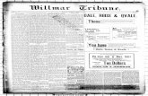 Willmar tribune. (Willmar, Minn.) 1895-03-12 [p ].chroniclingamerica.loc.gov/lccn/sn89081022/1895-03... · plains. You may travel for days and day s over the prairie of Southwestern