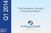 The Software IndustrySoftware Industry Financial Reportsoftwareequity.com/Reports/1Q14_Software_Industry... · The Software IndustrySoftware Industry Financial Report S ft E it G