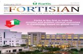 HAPPENINGS IN THE WORLD OF FORTIScdn.fortishealthcare.com/0.50253700_1479211907_February... · 2016-11-15 · FEBRUARY 2016 HAPPENINGS IN THE WORLD OF FORTIS 01 New Beginnings & Launches