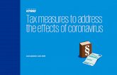 Tax measures to address the effects of coronavirus€¦ · — Federal package of measures to cushion the economic effect of coronavirus — Objective: Companies are to be provided