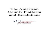 The American County Platform and Resolutions cover page · American County Platform and Resolutions 2011‐2012 III Resolutions— Supporting Renewal of the Build America Bonds and