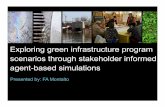 Exploring green infrastructure program scenarios through ... · Exploring green infrastructure program scenarios through stakeholder informed agent-based simulations Presented by: