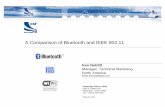 A Comparison of Bluetooth and IEEE 802 - 3G4G · History of IEEE 802.11 • 802.11 standard first ratified in July 1997 – 802.3 LAN emulation – 3 PHY’s were specified for 1