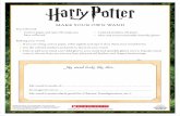 MAKE YOUR OWN WAND · 2020-05-15 · MAKE YOUR OWN WAND You will need: • Card or paper and tape OR twigs you have collected • Colored markers OR paint • Glue and environmentally