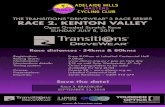 THE TRANSITIONS DRIVEWEAR 3 RACE SERIES RACE 2. … · THE TRANSITIONS DRIVEWEAR 3 RACE SERIES RACE 2. KENTON VALLEY Open Graded Scratch Race SUNDAY JULY 8, 2018 Save the date! Registration: