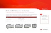 N1810/1/2 Coaxial Switches€¦ · Keysight switches are designed with a rectangular coaxial structure similar to edge-line. This transmission line structure provides for movement