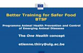 Better Training for Safer Food BTSF · 2019-12-12 · •Example: hepatitis E virus infection Infection of human and animals (pigs, wildboar, deer) Epidemiological pattern varying