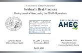 NC Department of Health and Human Services Telehealth Best ... · Government organizations, Non-health care related companies, Liability insurance providers, Health insurance providers,