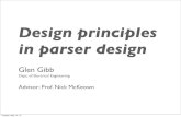 Design principles in parser design - Stanford Universityyuba.stanford.edu/~grg/docs/Defense_-_Glen_Gibb.pdf · ARP RARP VLAN (802.1ad) PBB (802.1ah) Ethernet EoMPLS ICMP ICMPv6 GRE