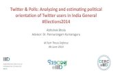Twitter & Polls: Analyzing and estimating political ...precog.iiitd.edu.in/Publications_files/Abhishek... · the pirate party won the german election of 2009 or the trouble with predictions,