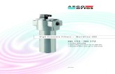 HD 152 HD 172 - Salhydro Oy · ISO 16889 Multi-Pass-Test (evaluation of filter fineness and dirt-holding capacity) ISO 23181 Determination of resistance to flow fatigue using high