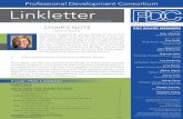 Professional Development Consortium Linkletter · Fall 2016, Vol. 4, Issue 3 CHAIR’S NOTE by Amy Hancock It’s hard to believe that we are already at the end of September, 2016!