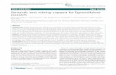 PROCEEDINGS Open Access Semantic text mining support for ...PROCEEDINGS Open Access Semantic text mining support for lignocellulose research Marie-Jean Meurs1,2*, Caitlin Murphy2,3,