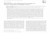 Distribution and migration chronology of Eastern …...Distribution and Migration Chronology of Eastern Population Sandhill Cranes DAVID L. FRONCZAK,1 United States Fish and Wildlife
