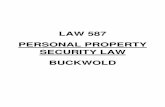LAW 587 PERSONAL PROPERTY SECURITY LAW BUCKWOLD · o The merchant is the agent of the supplier. o Title in the goods remains in the supplier. o Title passes directly from the supplier