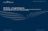 ESG matters - Global · 2016-11-16 · ESG matters 2016 Key to achieving our aim is the integration of environmental, social and governance (ESG) risks into our analysis of companies