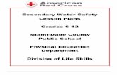 Secondary Water Safety Lesson Plans - Miami-Dade County …pe.dadeschools.net/pdf/watersafety/SECONDARY WATER SAFETY... · 2019-12-06 · General Water Safety Presentation Length: