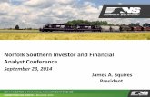 Norfolk Southern Investor and Financial Analyst Conferencenscorp.com/content/dam/investor-day/2014/jas-investor... · 2020-06-17 · Norfolk Southern Investor and Financial Analyst