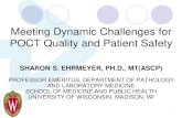 Meeting Dynamic Challenges for POCT Quality and Patient Safety€¦ · QSE & ISO 15189 Quality Requirements 4. Management requirements 4.1 Organization and management responsibility