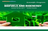 th Biofuels and Bioenergy...value products from biomass Vosatka Miroslav, Institute of Botany Czech Academy of Sciences, Czech Republic 17:40-17:55 Title: Water-Energy-Food Nexus:
