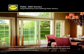 Vinyl Windows and Sliding Patio Doors · Exclusive premium frame design — one of the strongest in the industry. • Pella® 350 Series window and patio door frames are 83% stronger
