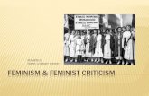 M.A SEM. IV PAPER: LITERARY THEORY FEMINISM & FEMINIST … · Feminism implies the ideology/theory/movement to define and achieve equality between sexes in social, economic and political